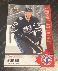 2020 Upper Deck National Hockey Card Day Pride Of Canada Connor McDavid #CAN-8 Oilers